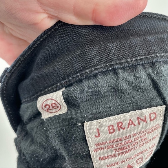 J Brand Pencil Leg Jeans in Shadow Black - Picture 5 of 6